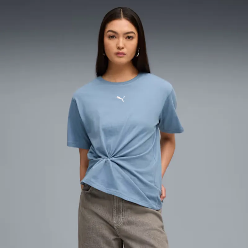 Puma Womens Essentials Relaxed Blue Tee sold by INSPORT