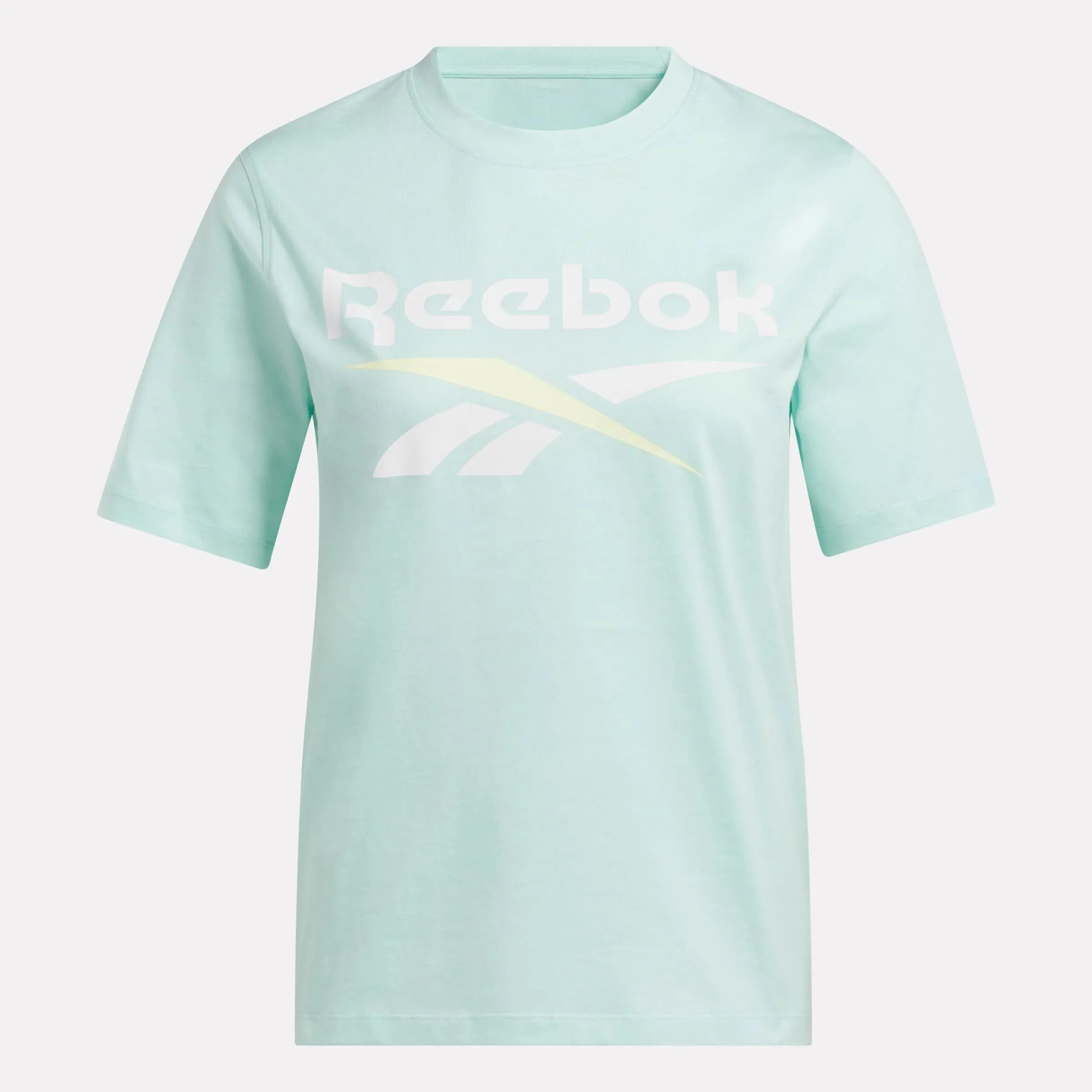 Reebok Women's Two-Colour Logo Crew Aqua Tee sold by INSPORT product image thumbnail 2