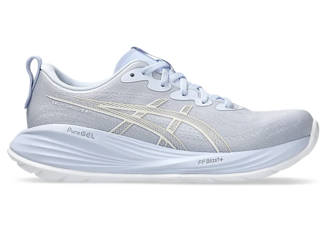 Asics Women's Cumulus 27 Blue Fade Running Shoes sold by INSPORT