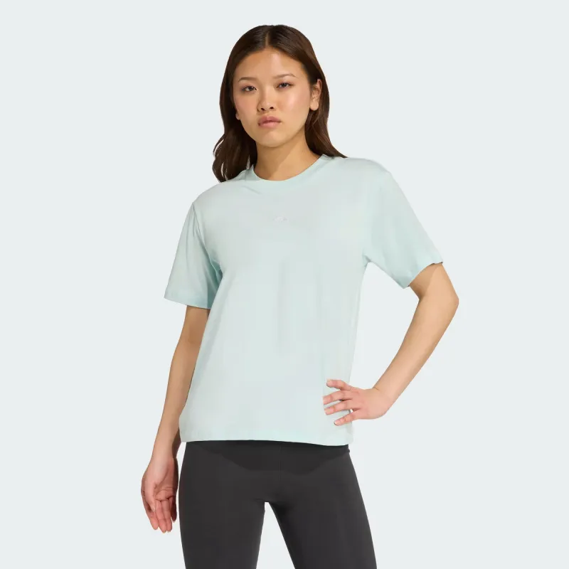 Adidas Women's Essentials Small Logo Mint Tee sold by INSPORT