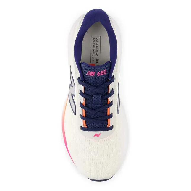 NEW BALANCE WOMEN'S FRESH FOAM 680V9 WHITE/SEA SALT RUNNING SHOES (WIDTH D) sold by INSPORT product image thumbnail 4