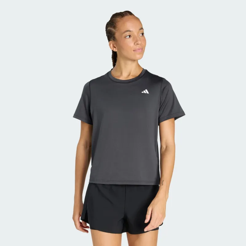 Adidas Women's Workout Essentials Crew Neck Black Tee made by Adidas