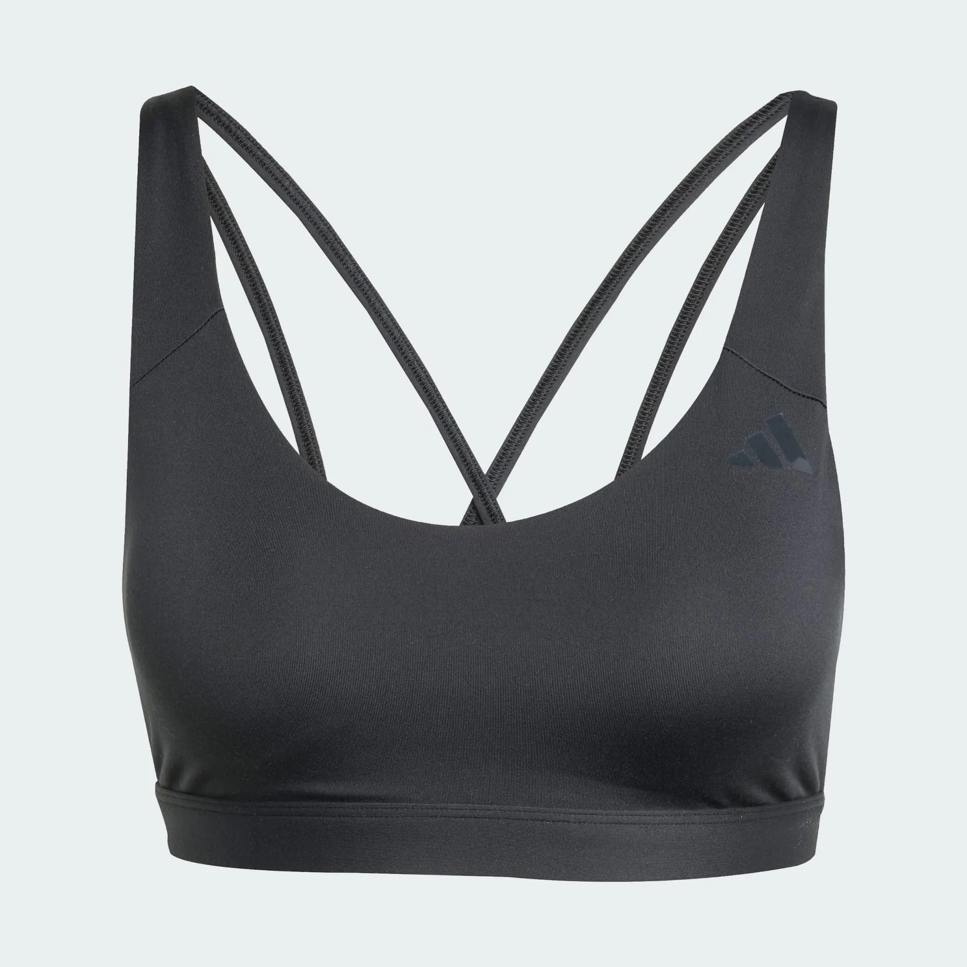 ADIDAS WOMEN'S ALL ME ESSENTIALS MEDIUM SUPPORT BLACK BRA sold by INSPORT product image thumbnail 2