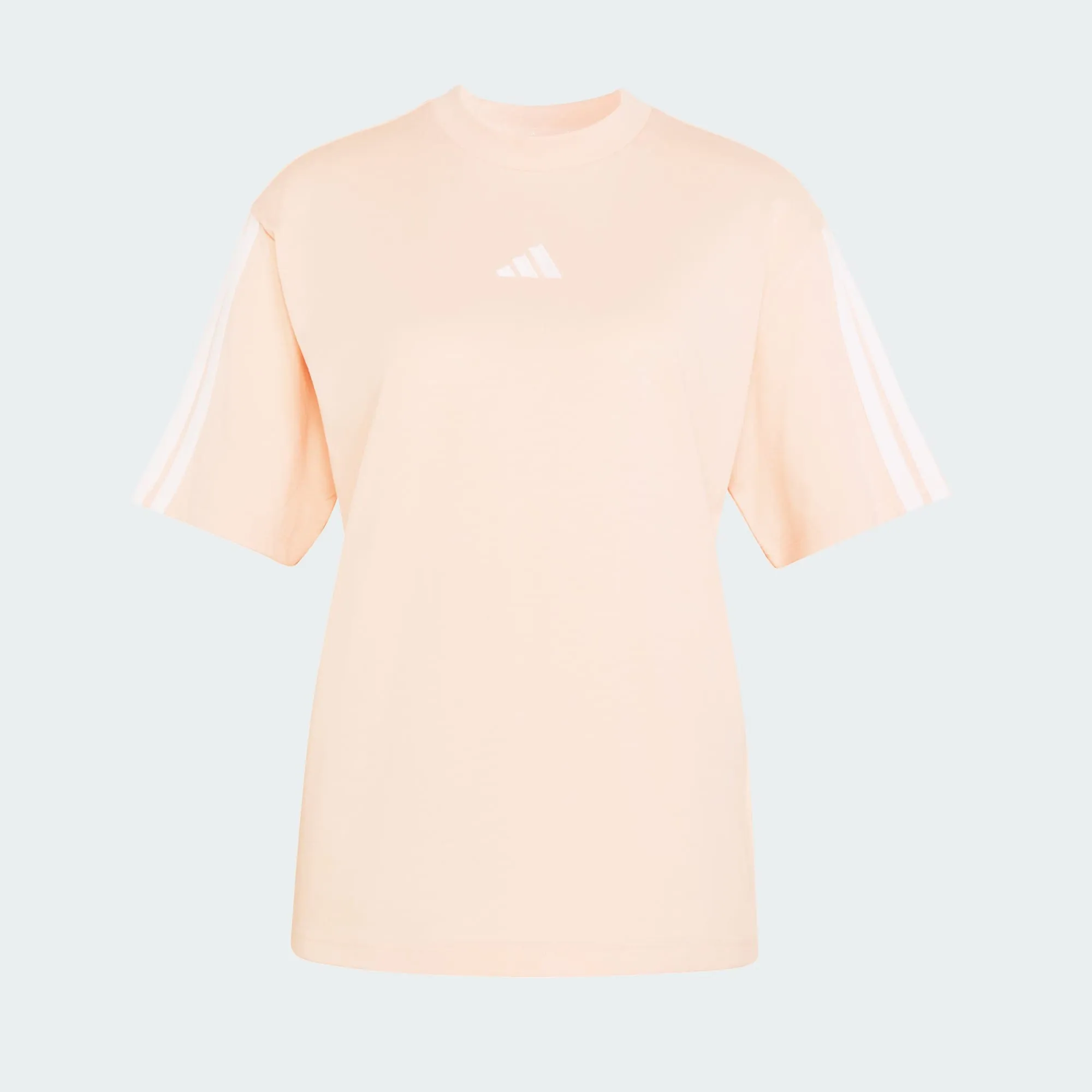 Adidas Women's 3-Stripes Boyfriend Pink Tee sold by INSPORT product image thumbnail 2