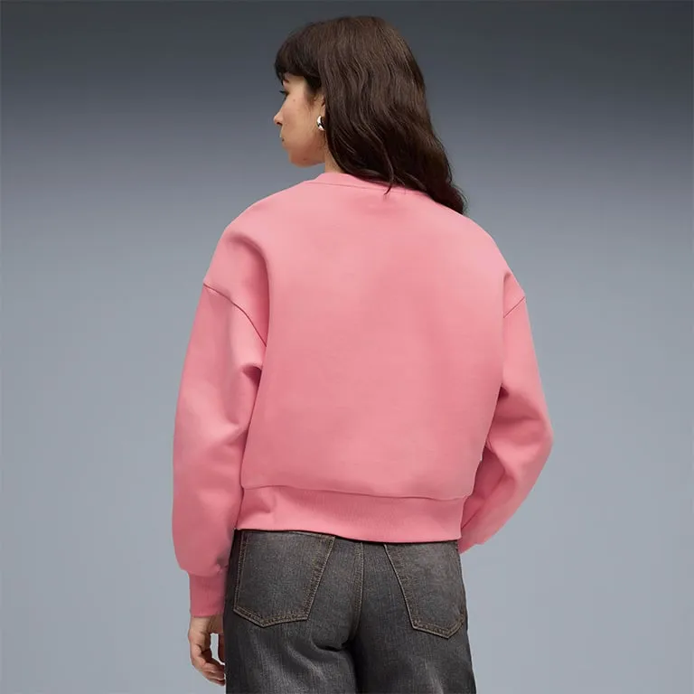 Puma Women's Elevated Oversized Crew Pink Sweatshirt sold by INSPORT product image thumbnail 4