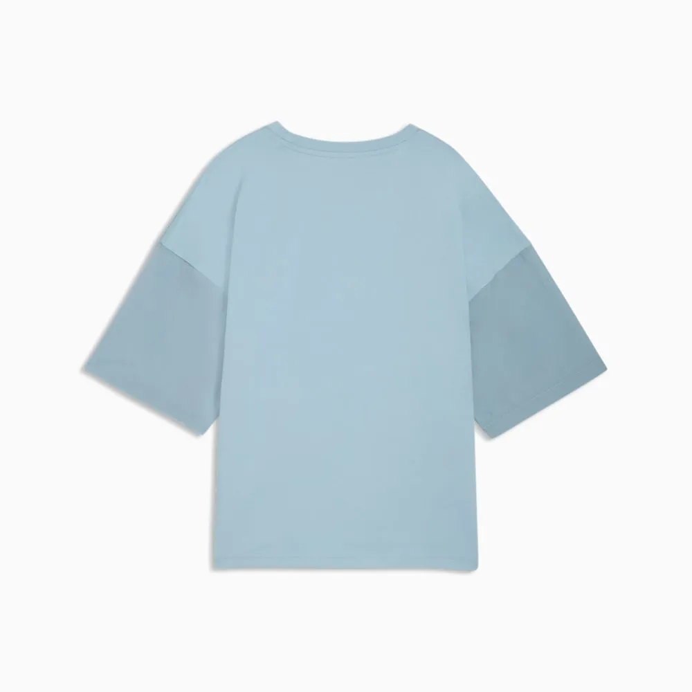 Puma Women's Her Oversized Seafoam Tee sold by INSPORT product image thumbnail 3