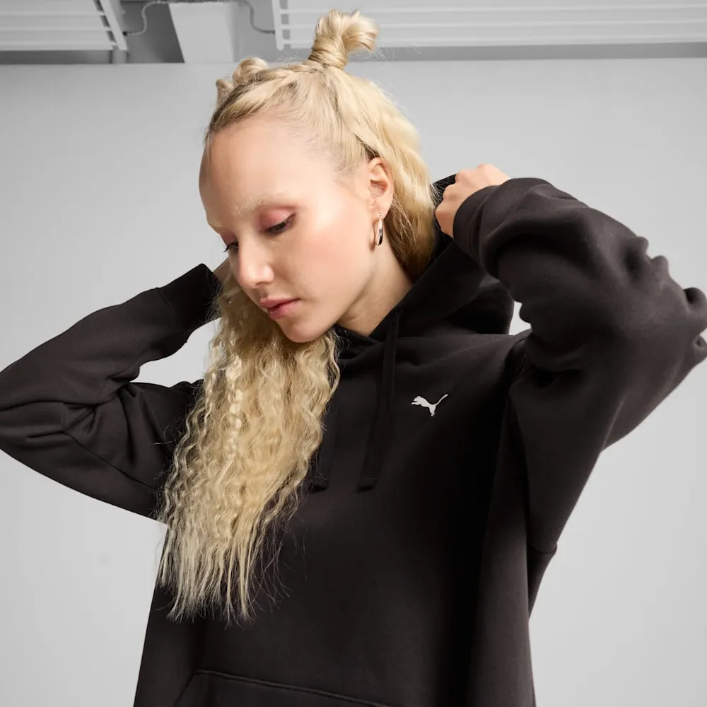 Puma Women's Essentials Comfort Fleece Black Hoodie sold by INSPORT product image thumbnail 5