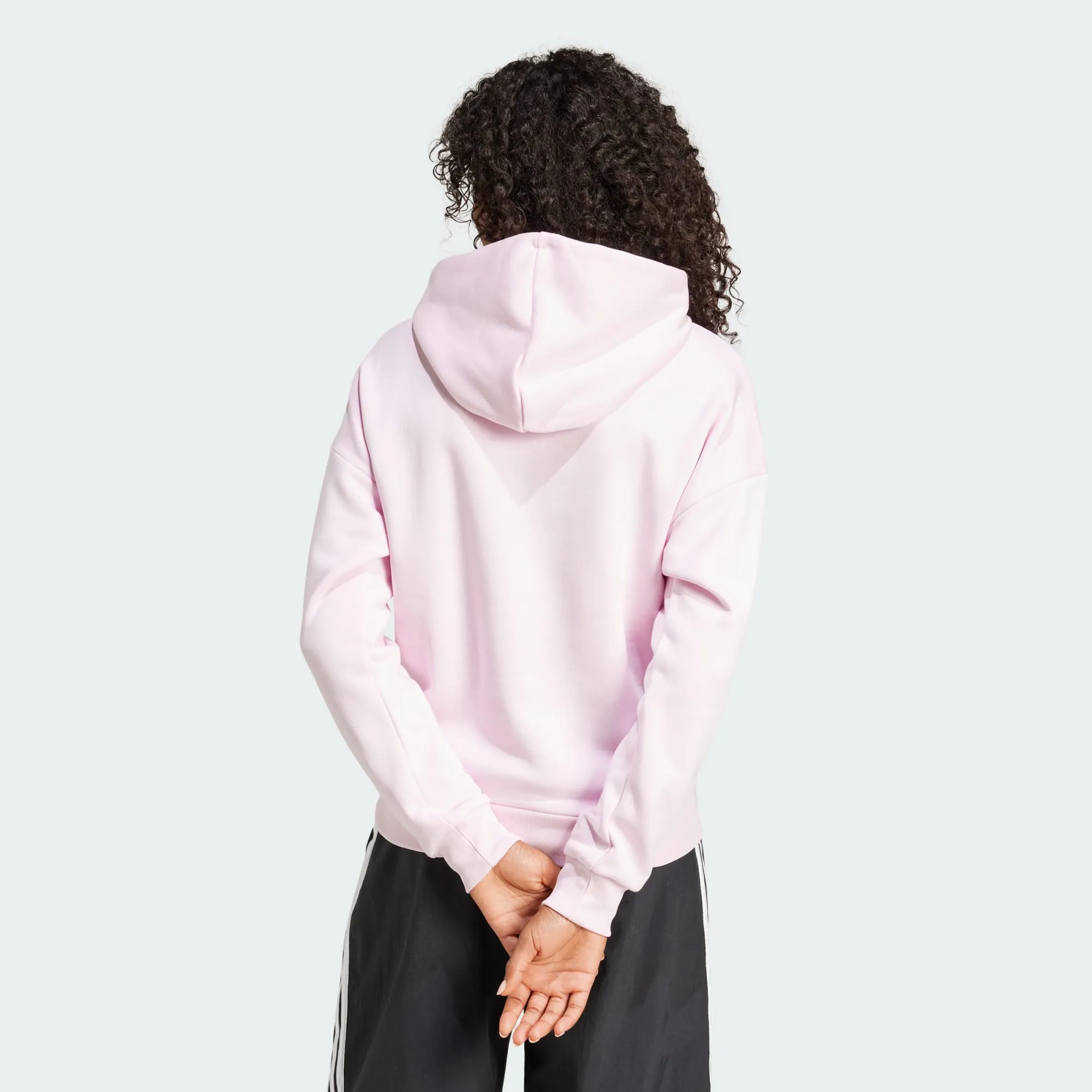 Adidas Women's Essentials Small Logo Feel Cozy Pink Hoodie sold by INSPORT product image thumbnail 4
