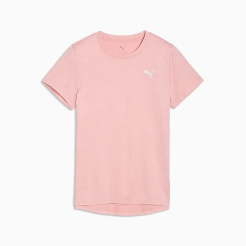 Puma Women's Train All Day Essentials Heather Pink Tee made by Puma