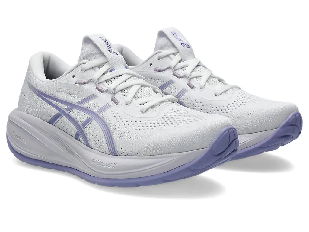 Asics Women's Cumulus 28 White/Bluebell Running Shoes (Width D) sold by INSPORT product image thumbnail 3