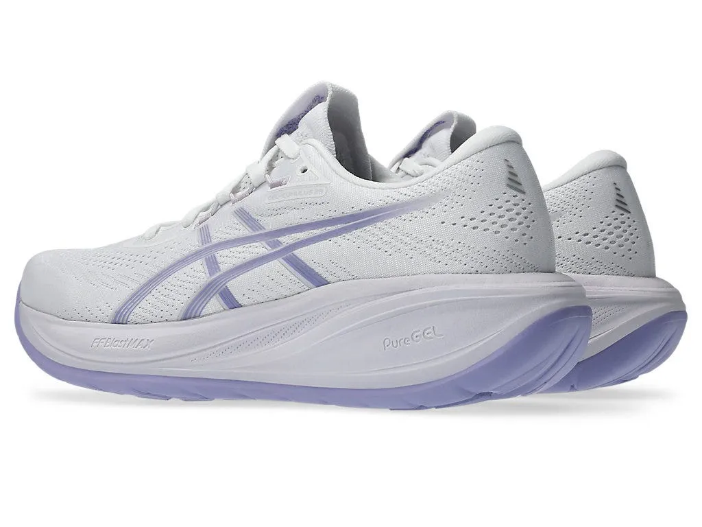 Asics Women's Cumulus 28 White/Bluebell Running Shoes (Width D) sold by INSPORT product image thumbnail 4