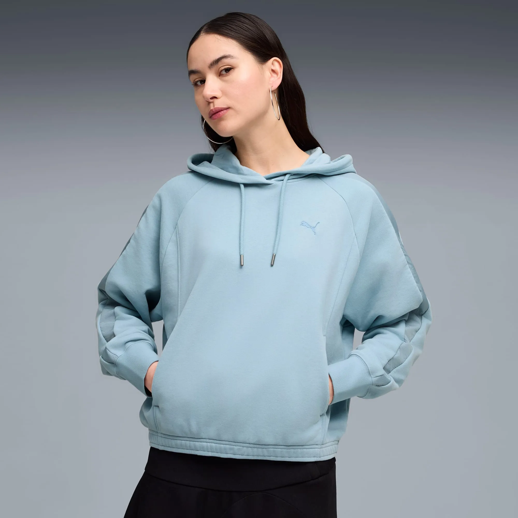 Puma Women's Her Oversized Seafoam Hoodie sold by INSPORT
