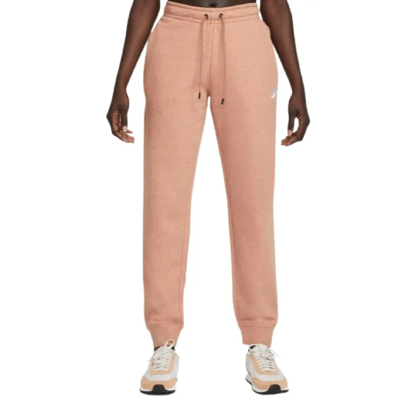 NIKE WOMEN'S SPORTSWEAR ESSENTIAL RED FLEECE TRACKPANTS made by Nike