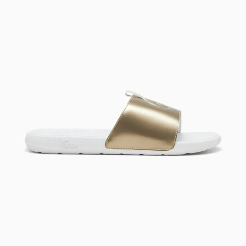 PUMA WOMEN'S COOLCAT 2.0 WHITE/GOLD SLIDES sold by INSPORT
