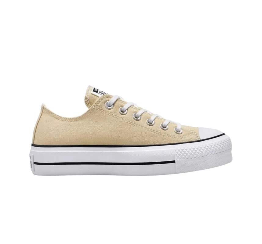 CONVERSE WOMEN'S CHUCK TAYLOR ALL STAR LIFT LOW TOP CREAM SHOE sold by INSPORT