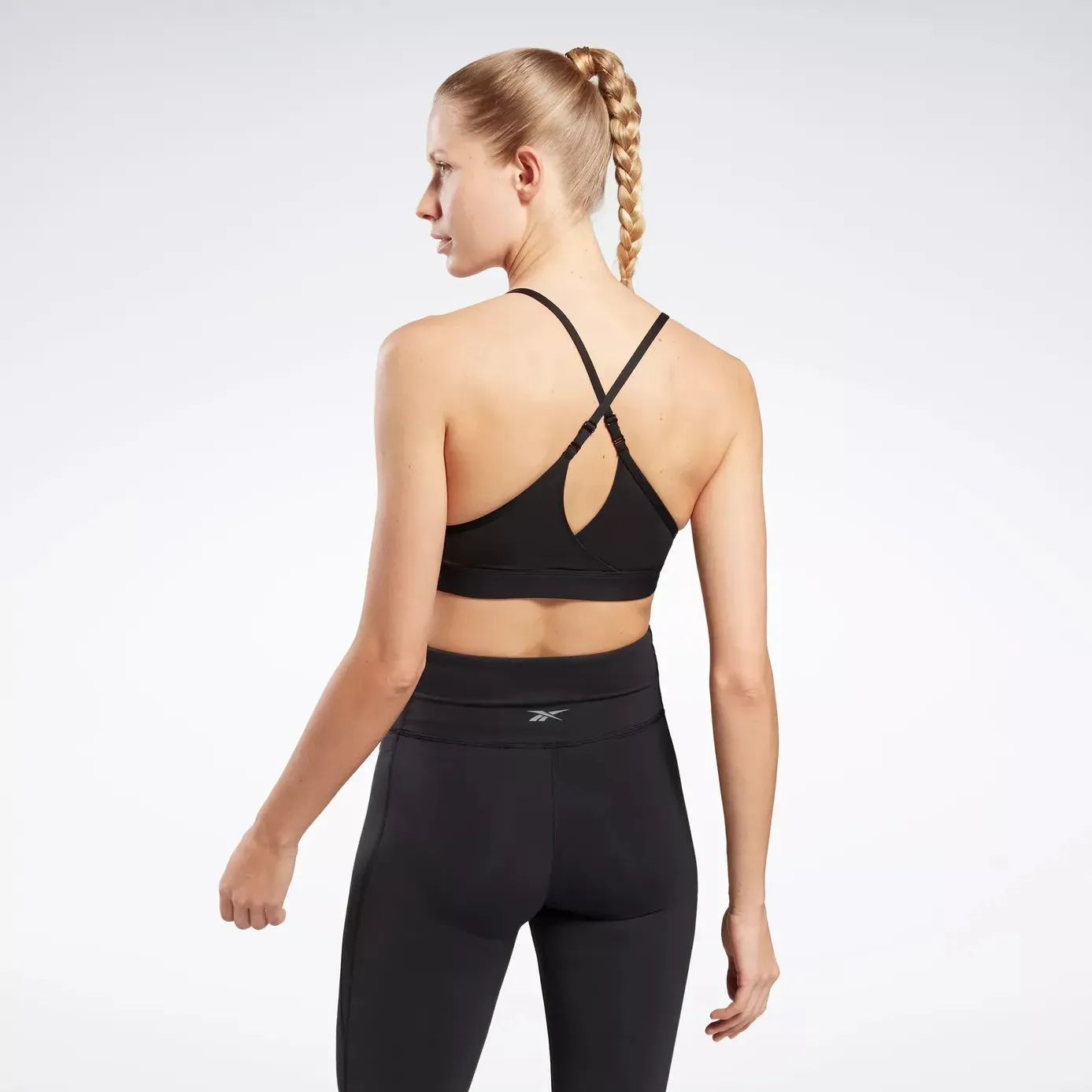 REEBOK WOMENS LUX STRAPPY BLACK SPORTS BRA sold by INSPORT product image thumbnail 3