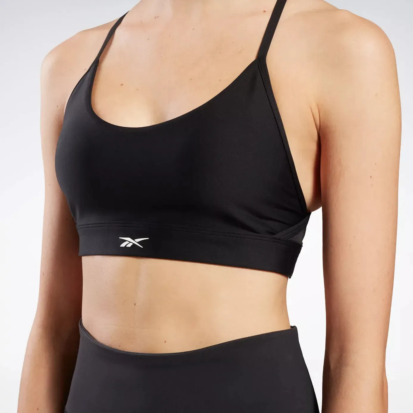 REEBOK WOMENS LUX STRAPPY BLACK SPORTS BRA sold by INSPORT product image thumbnail 4