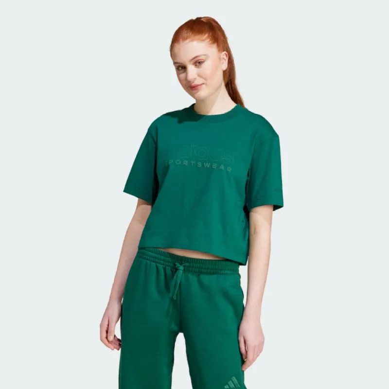 ADIDAS WOMEN'S ALL SZN GRAPHIC GREEN TEE made by Adidas
