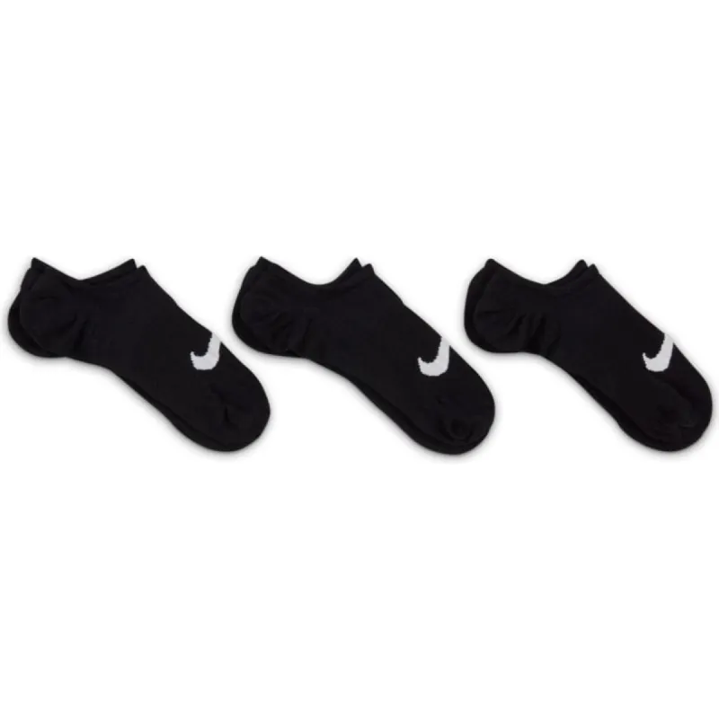 NIKE WOMEN'S EVERYDAY PLUS LIGHTWEIGHT TRAINING FOOTIE BLACK SOCKS (3 PAIRS) sold by INSPORT