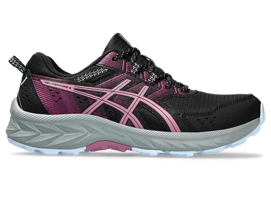 ASICS WOMEN'S GEL VENTURE BLACK/BERRY SHOES sold by INSPORT