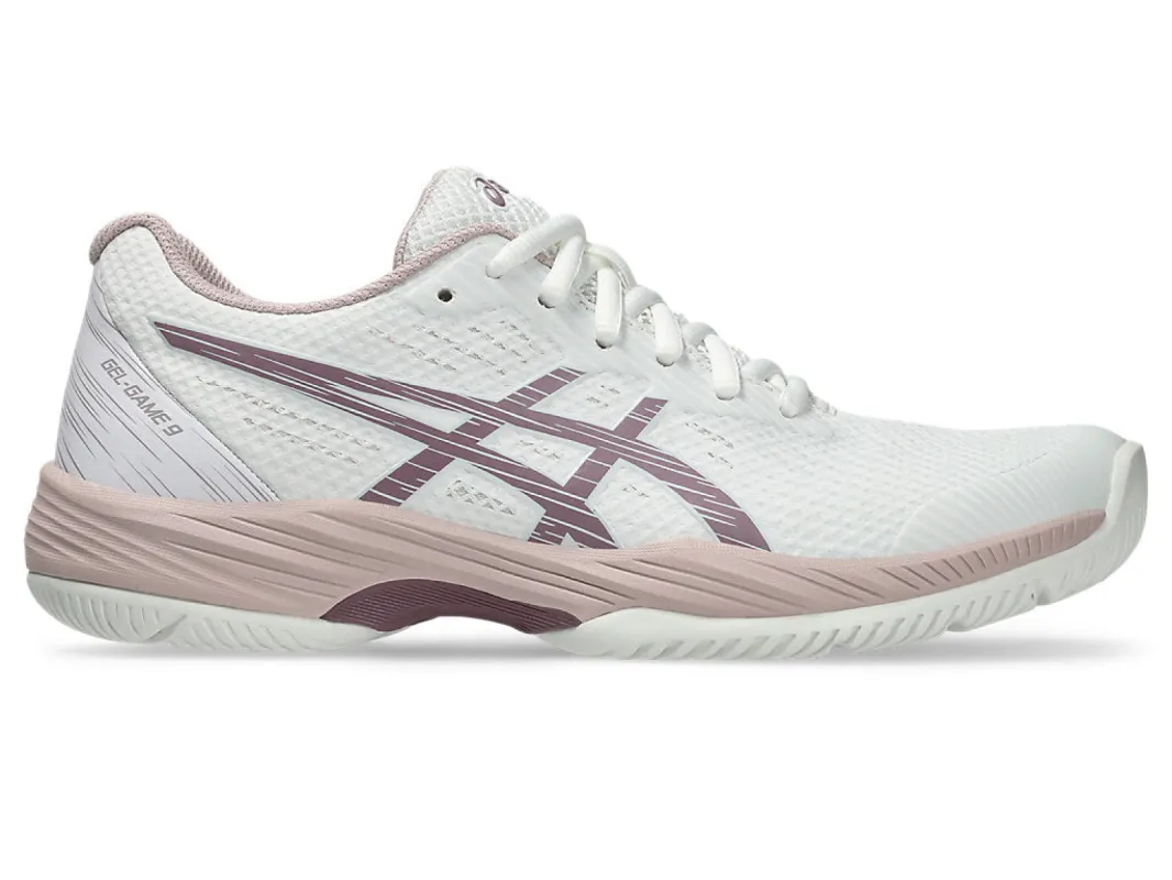 ASICS WOMEN'S GEL GAME WHITE/MAUVE TENNIS SHOE sold by INSPORT