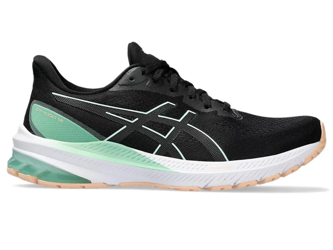 Asics Women's Gt 1000-12 Black/Mint Shoes sold by INSPORT