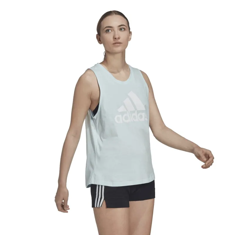 ADIDAS WOMEN'S ESSENTIALS BIG LOGO BLUE SINGLET sold by INSPORT