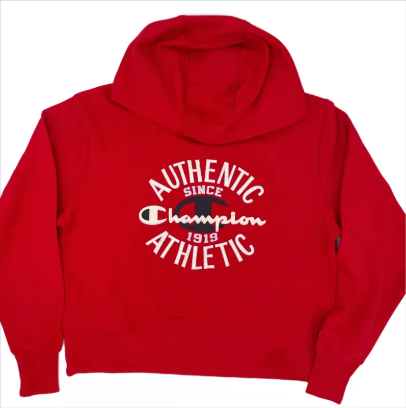 CHAMPION WOMEN'S AUTHENTIC GRAPHIC RED HOODIE made by Champion