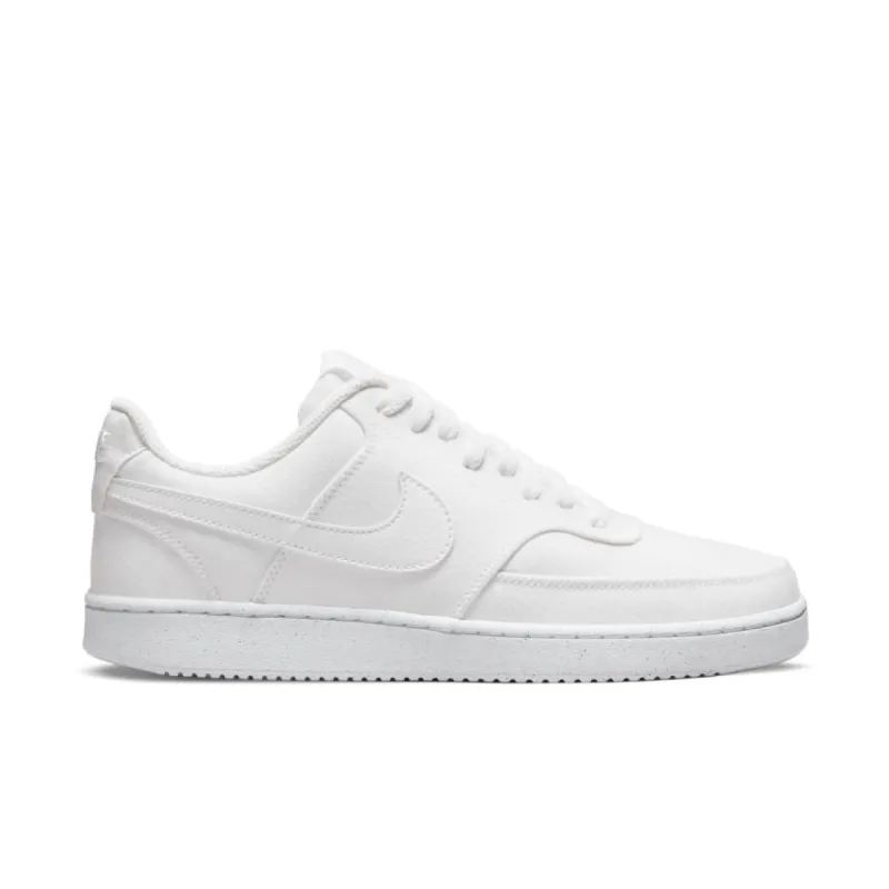 NIKE WOMEN'S COURT VISION LOW NEXT NATURE TRIPLE WHITE SHOE sold by INSPORT