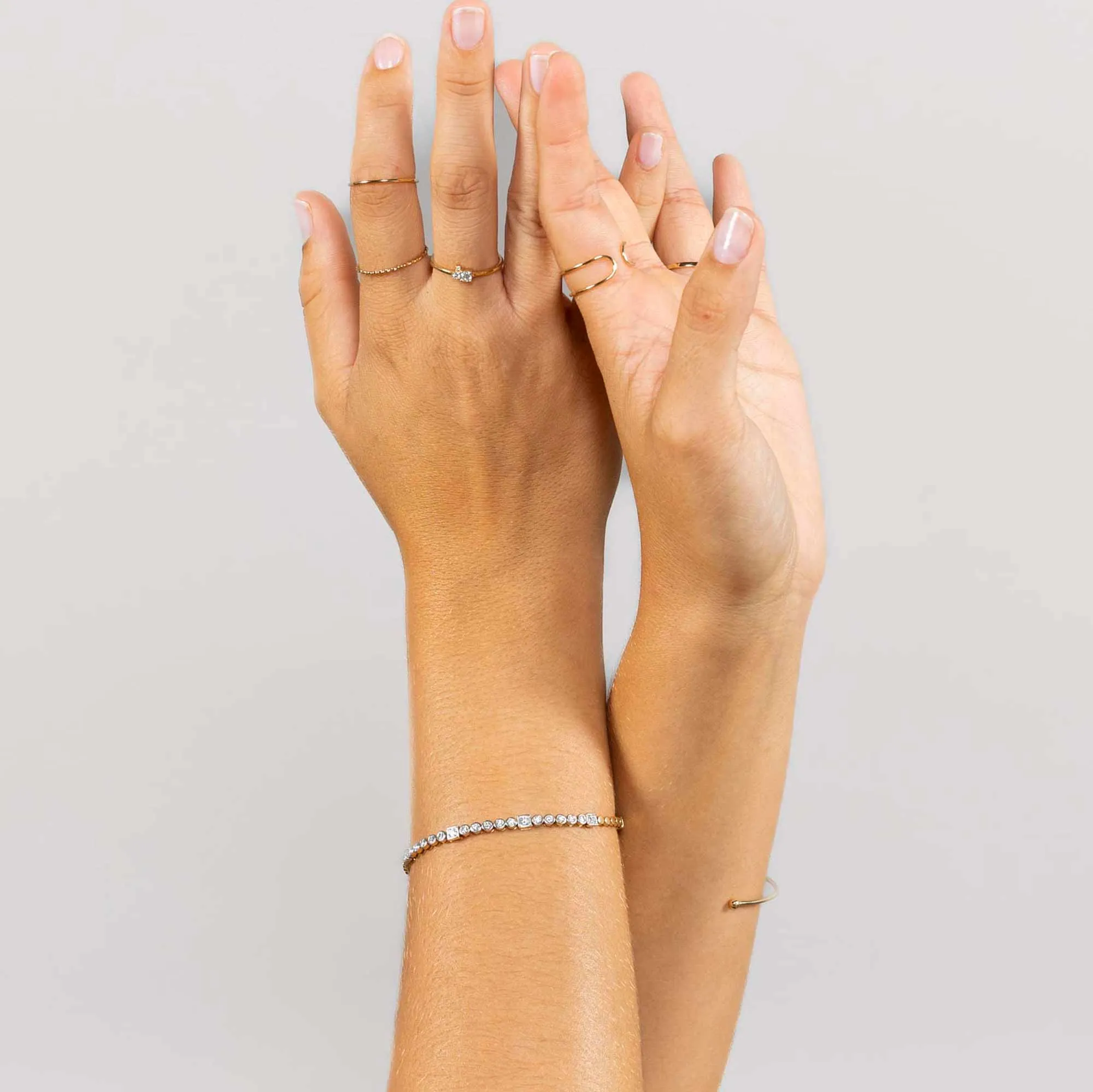 Diamond Tennis Bracelet Solid Gold sold by Ivalo.com product image thumbnail 2