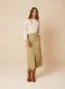 Embroidered Gauze Shirt Yellow sold by Ivalo.com