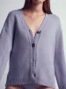 Berta Cashmere Knitted Cardigan Purple sold by Ivalo.com