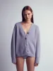 Berta Cashmere Knitted Cardigan Purple sold by Ivalo.com