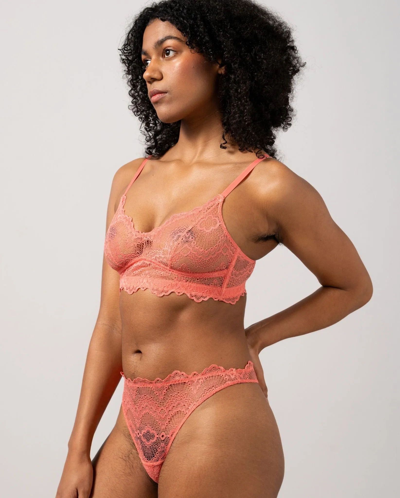 Lace Balconette Coral sold by Ivalo.com product image thumbnail 4