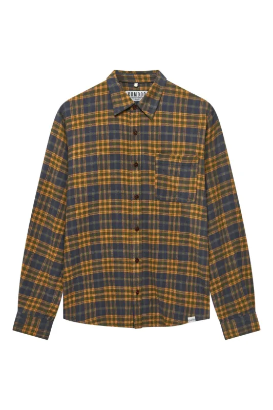 Santi Flannel Shirt China Blue sold by Ivalo.com