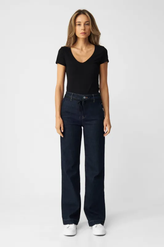 Dew Flared Soft Denim Jeans French Pocket Raw sold by Ivalo.com