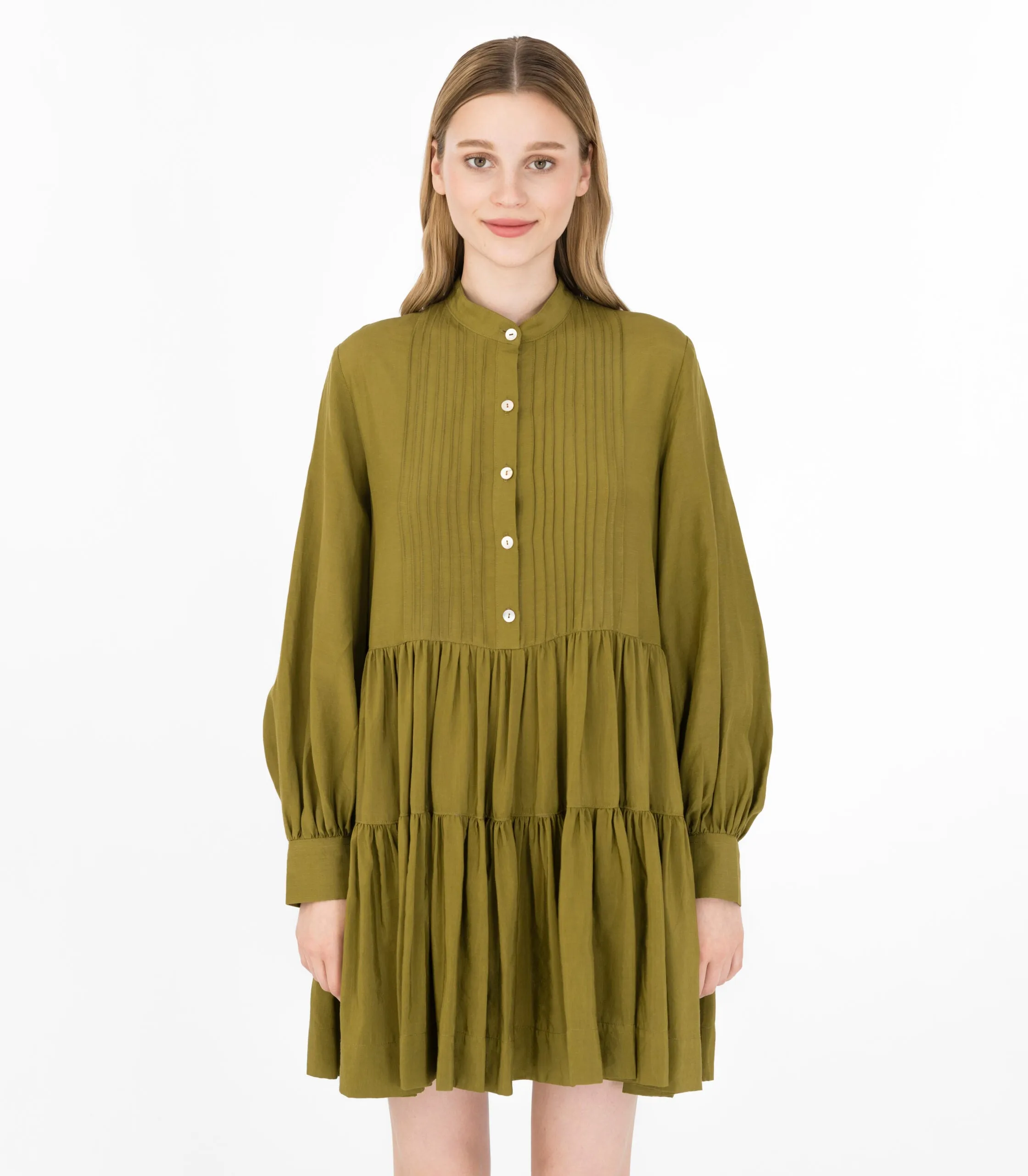 Olive Shirt Dress Green sold by Ivalo.com product image thumbnail 2