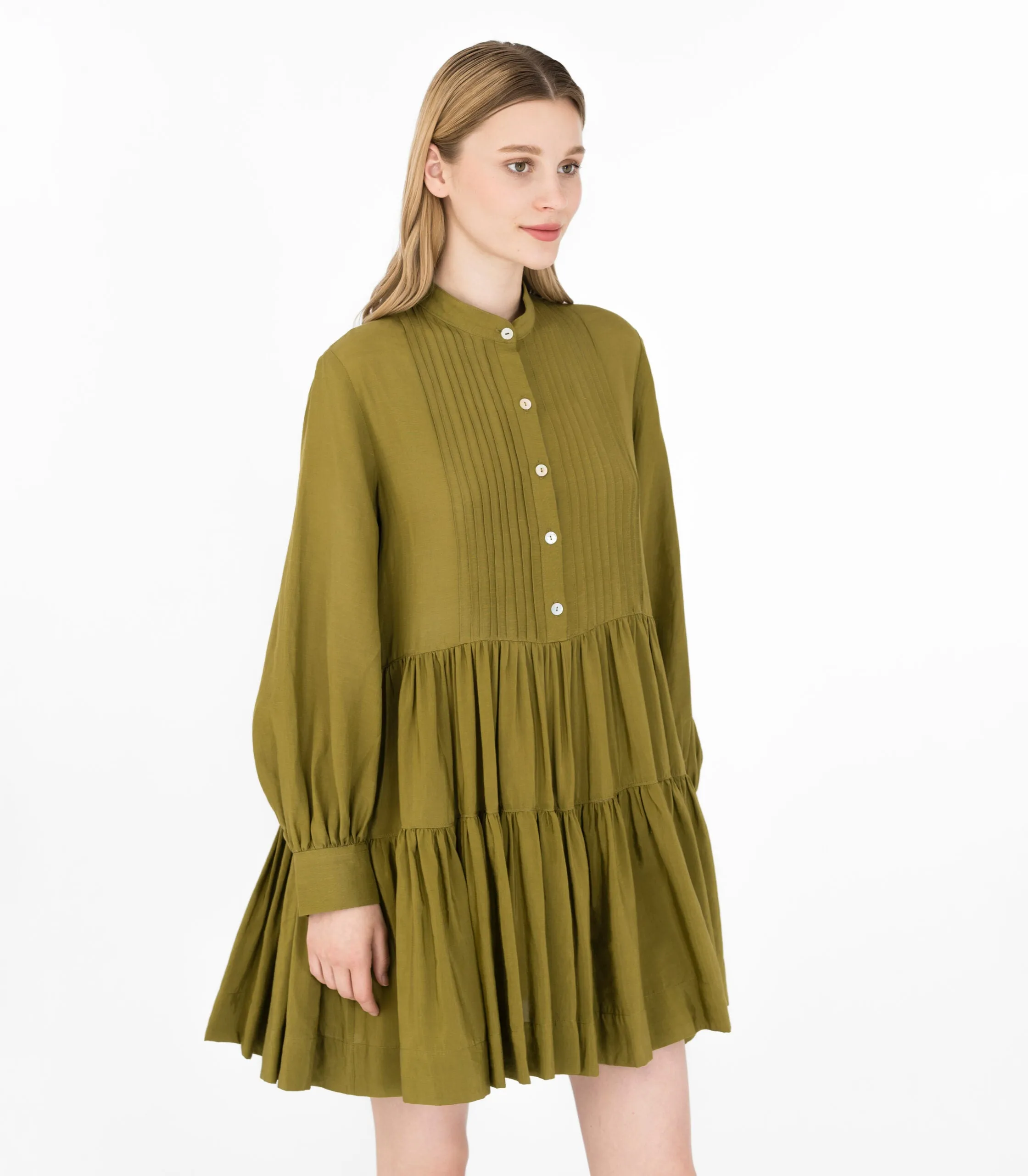 Olive Shirt Dress Green sold by Ivalo.com