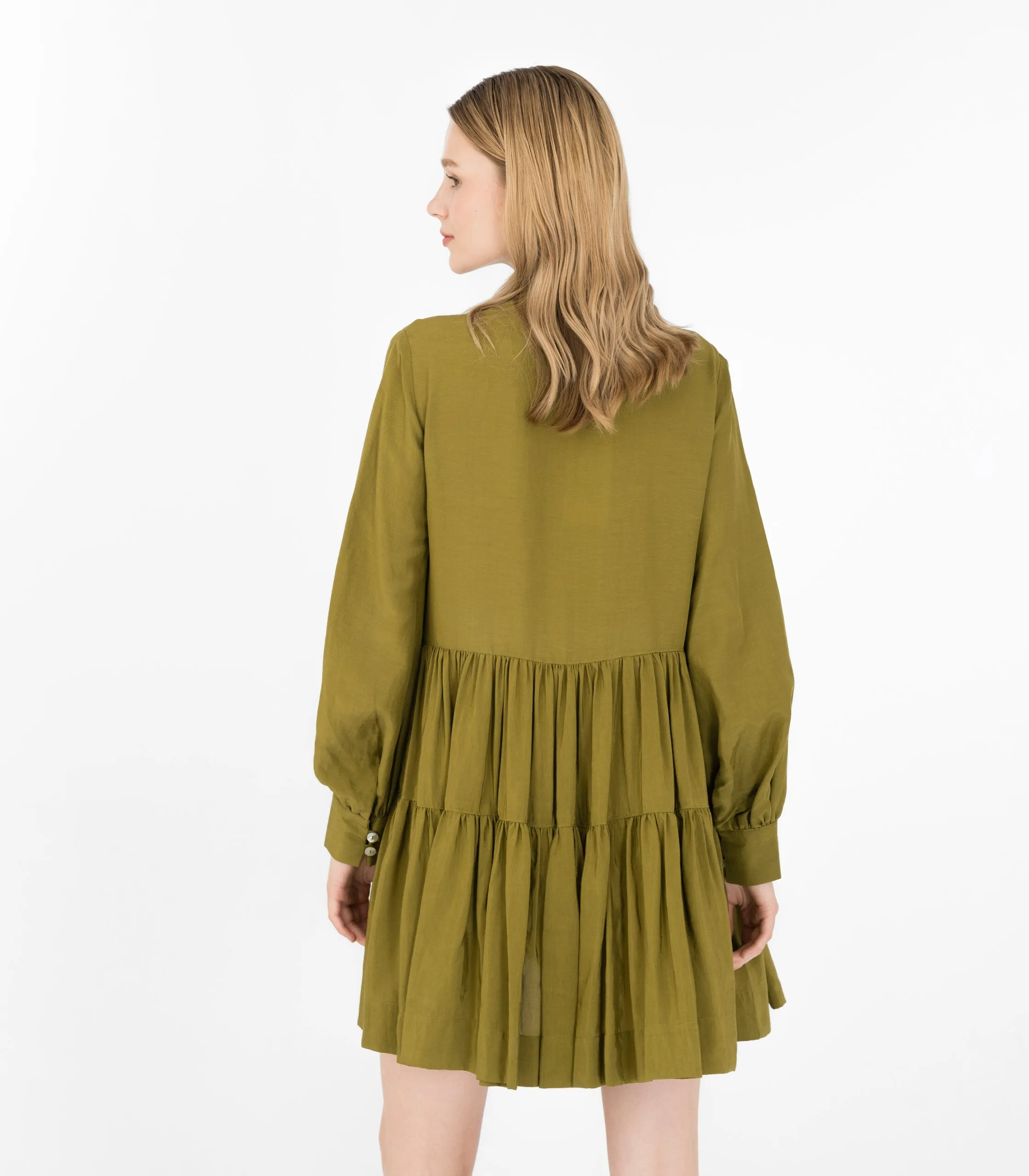 Olive Shirt Dress Green sold by Ivalo.com product image thumbnail 4