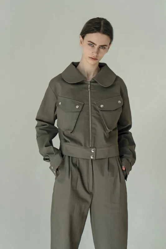 Cropped Jacket Grey sold by Ivalo.com