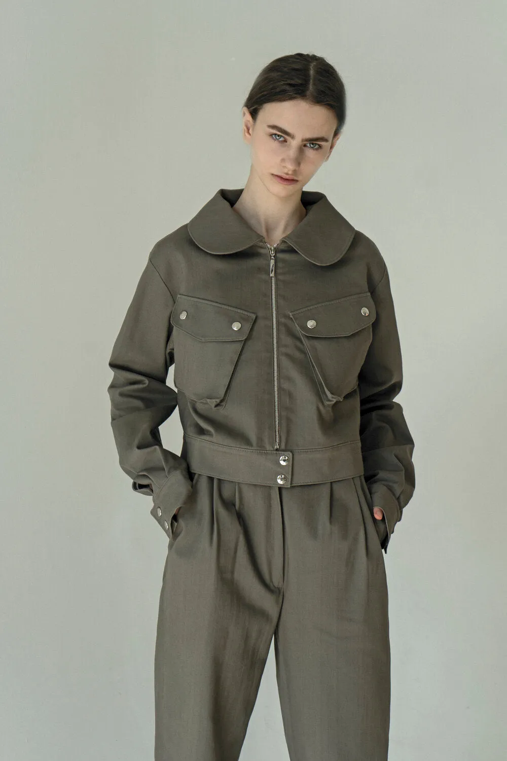 Cropped Jacket Grey sold by Ivalo.com