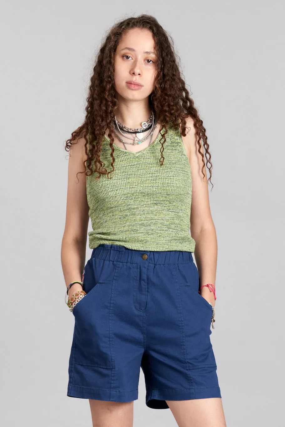 Yana Knitted Top Lime Space Dye Green sold by Ivalo.com product image thumbnail 2