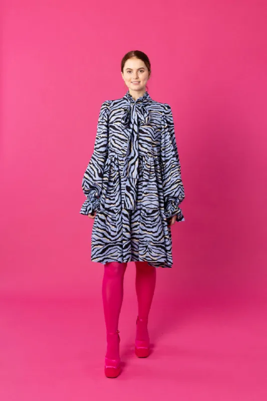 Dishy Dress Zebra Blue sold by Ivalo.com