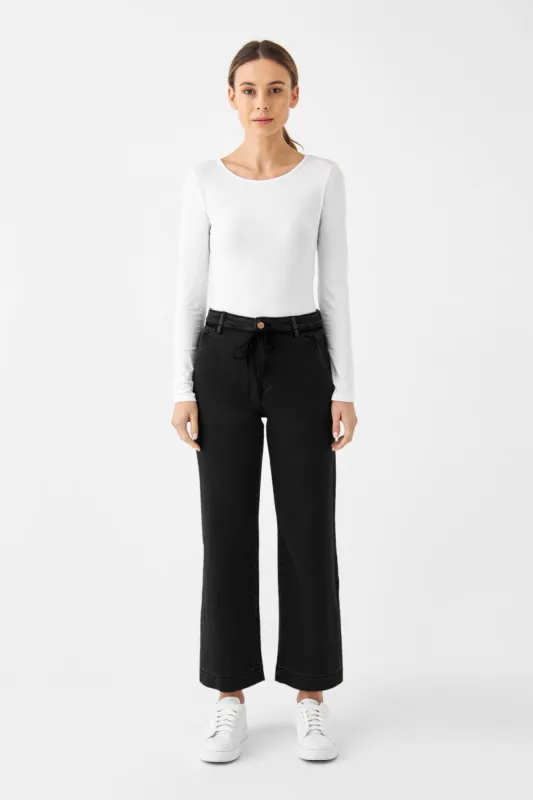 Dew Cropped Jeans Black Denim sold by Ivalo.com