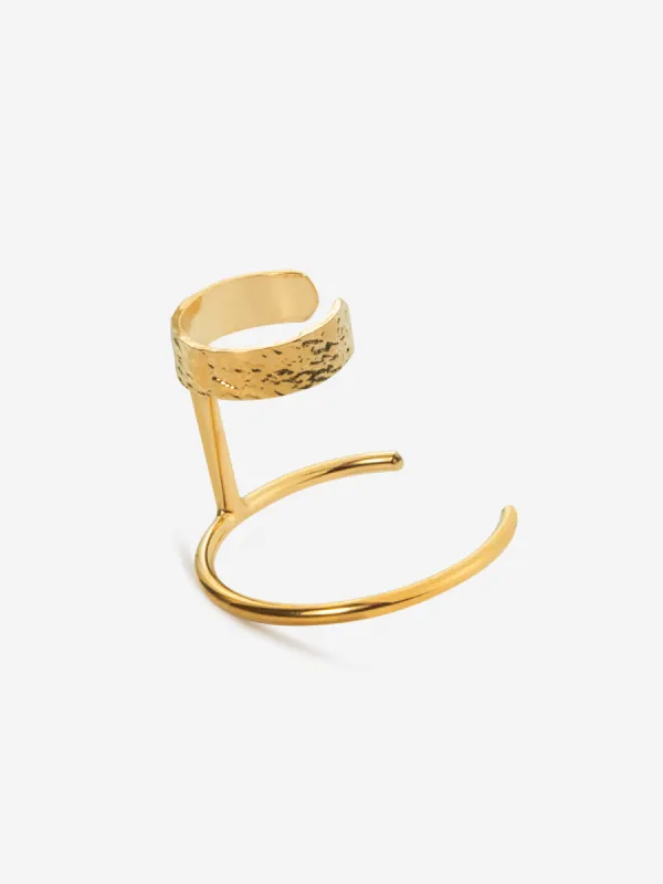 Hugues Single Earcuff Gold sold by Ivalo.com