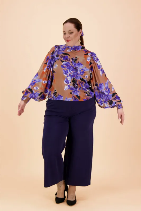 Puff Blouse Iris Brown/Purple sold by Ivalo.com