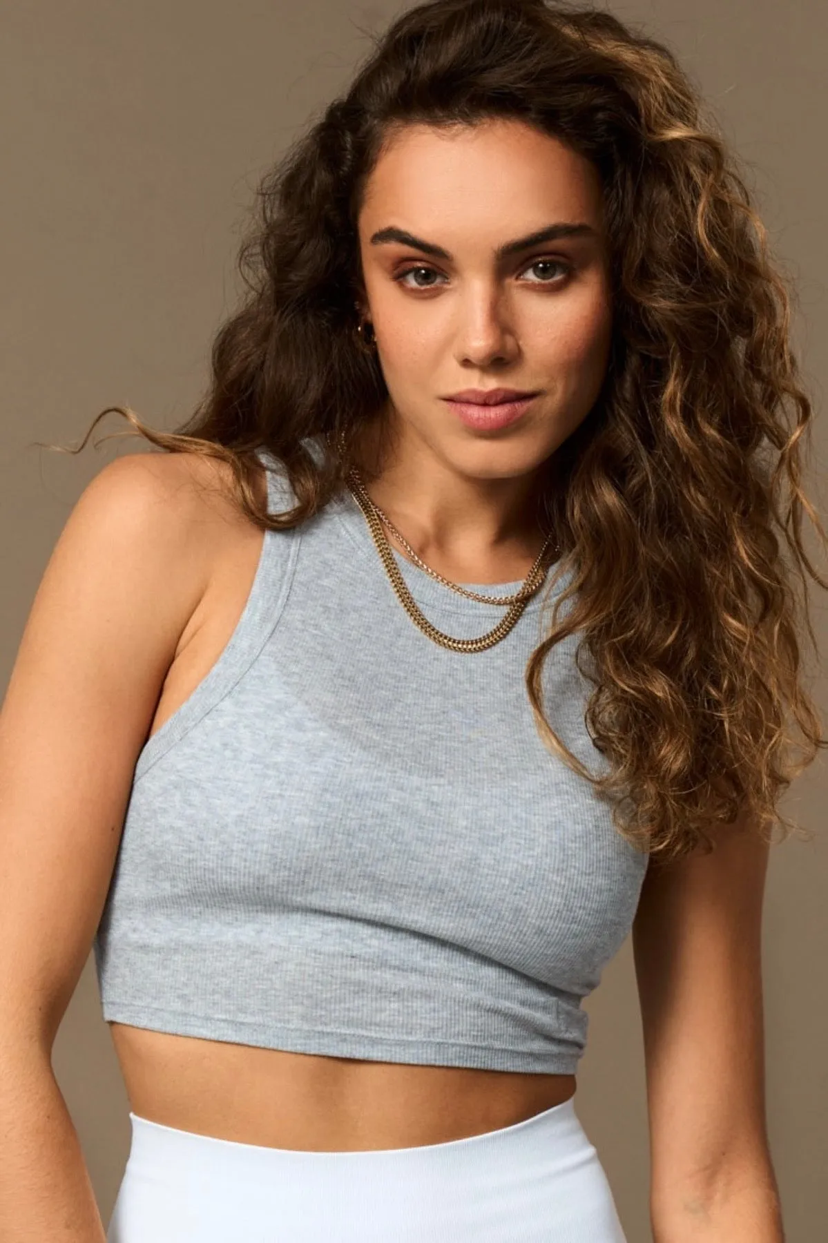 Crescent Tank Top Grey sold by Ivalo.com