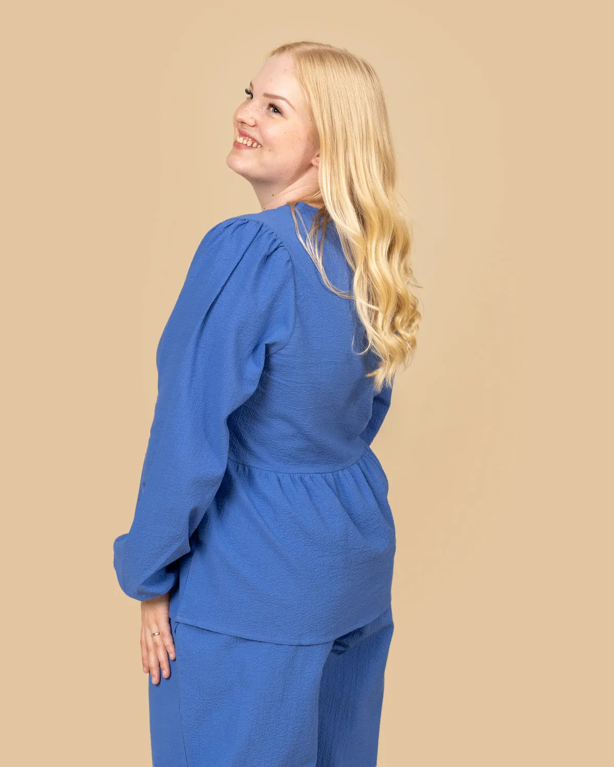 Textured Trousers Blue sold by Ivalo.com product image thumbnail 5