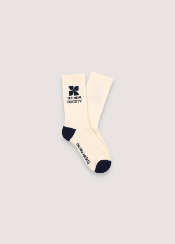Socks Logo Natural White/Navy Blue sold by Ivalo.com