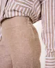 Puro Flared Cropped Trousers Beige sold by Ivalo.com